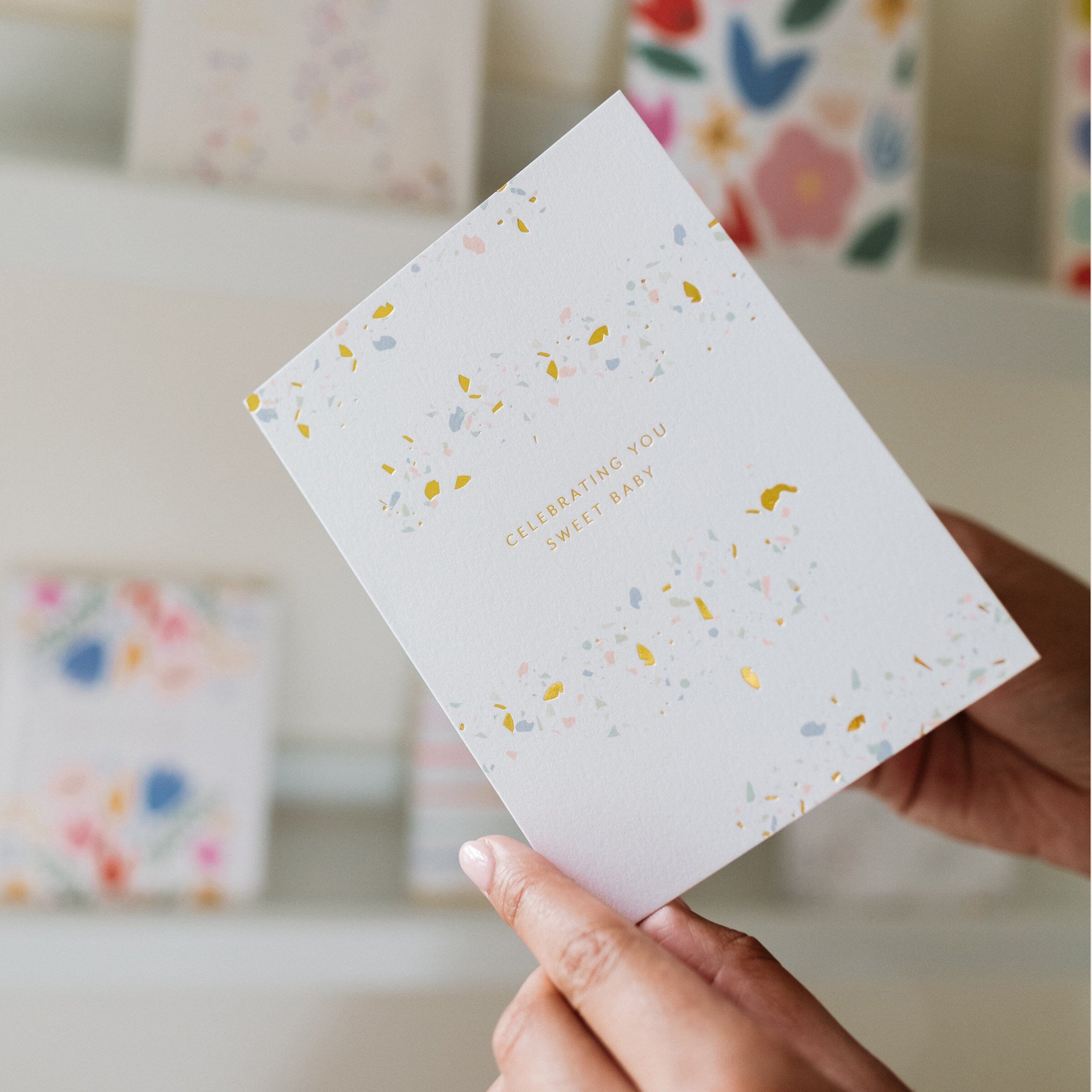 Baby Confetti Card - Ramona & Ruth 