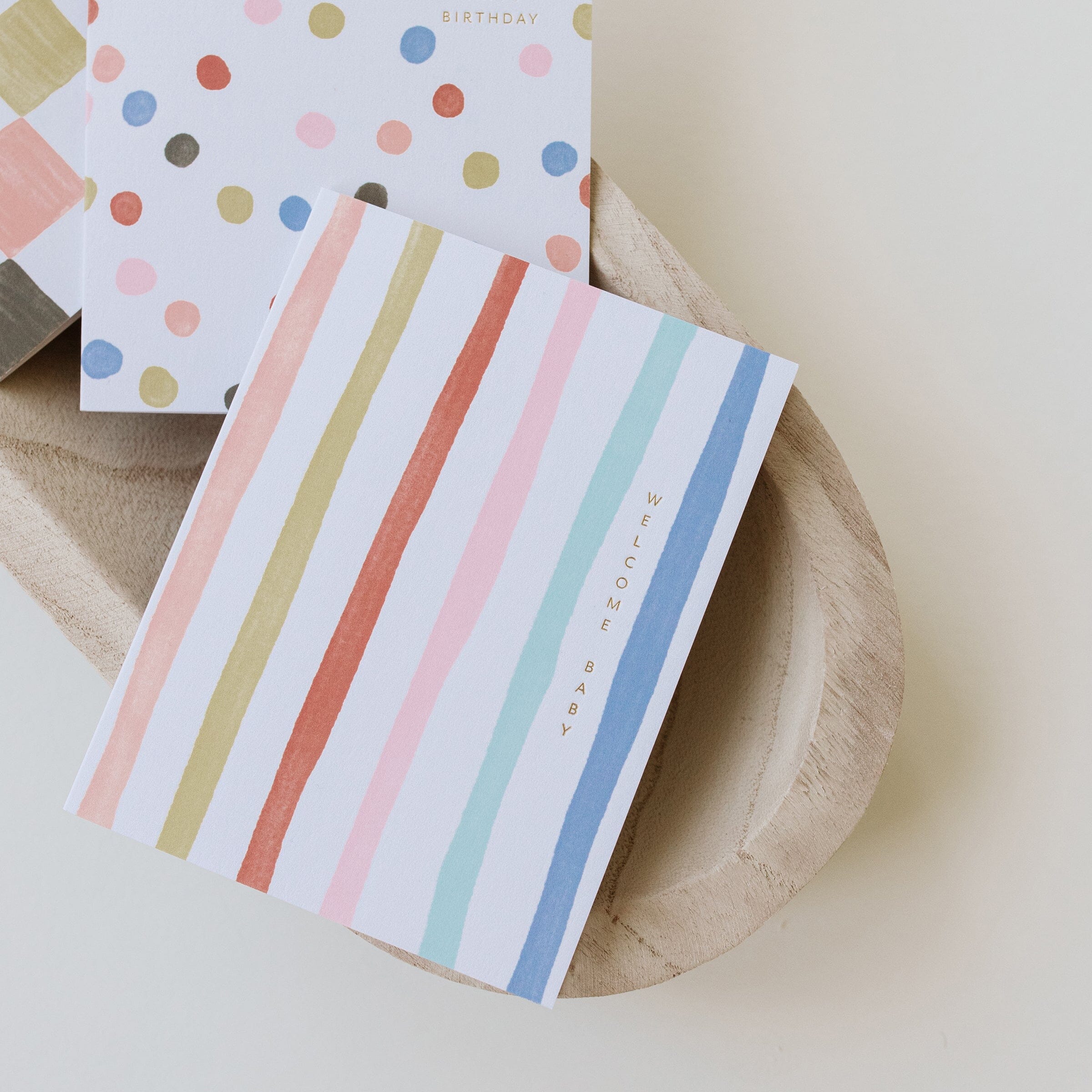 Baby Stripes Card - Ramona & Ruth 