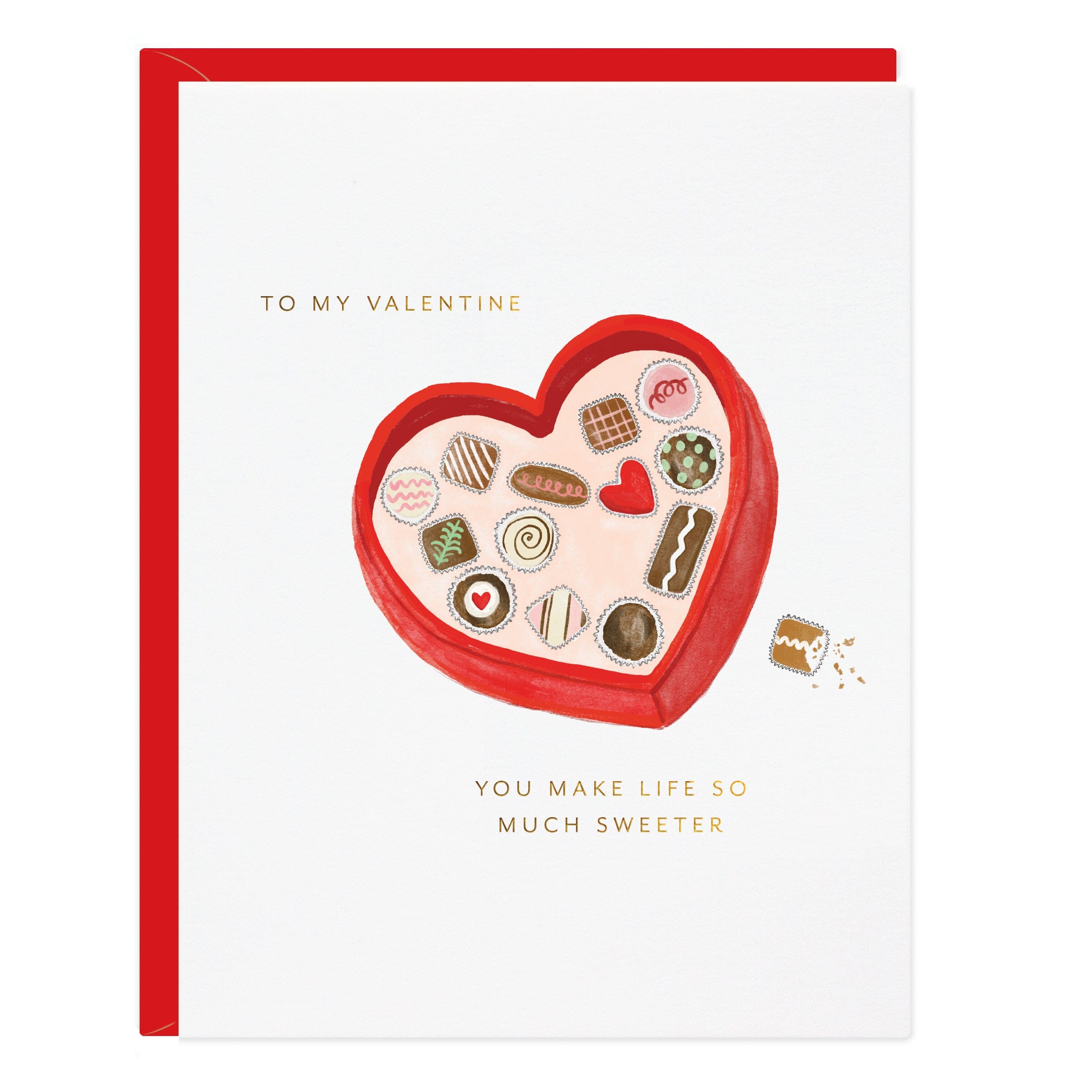 Chocolate Valentine Card - Ramona & Ruth 