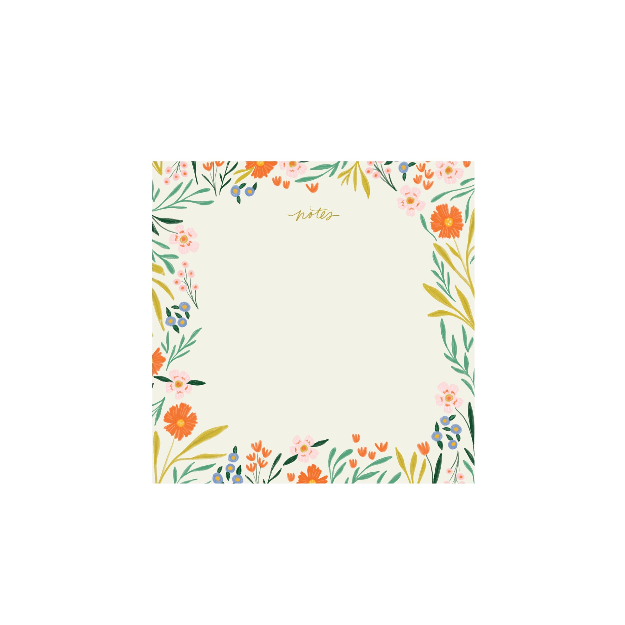 Floral Notes Block Notepad - Ramona & Ruth 