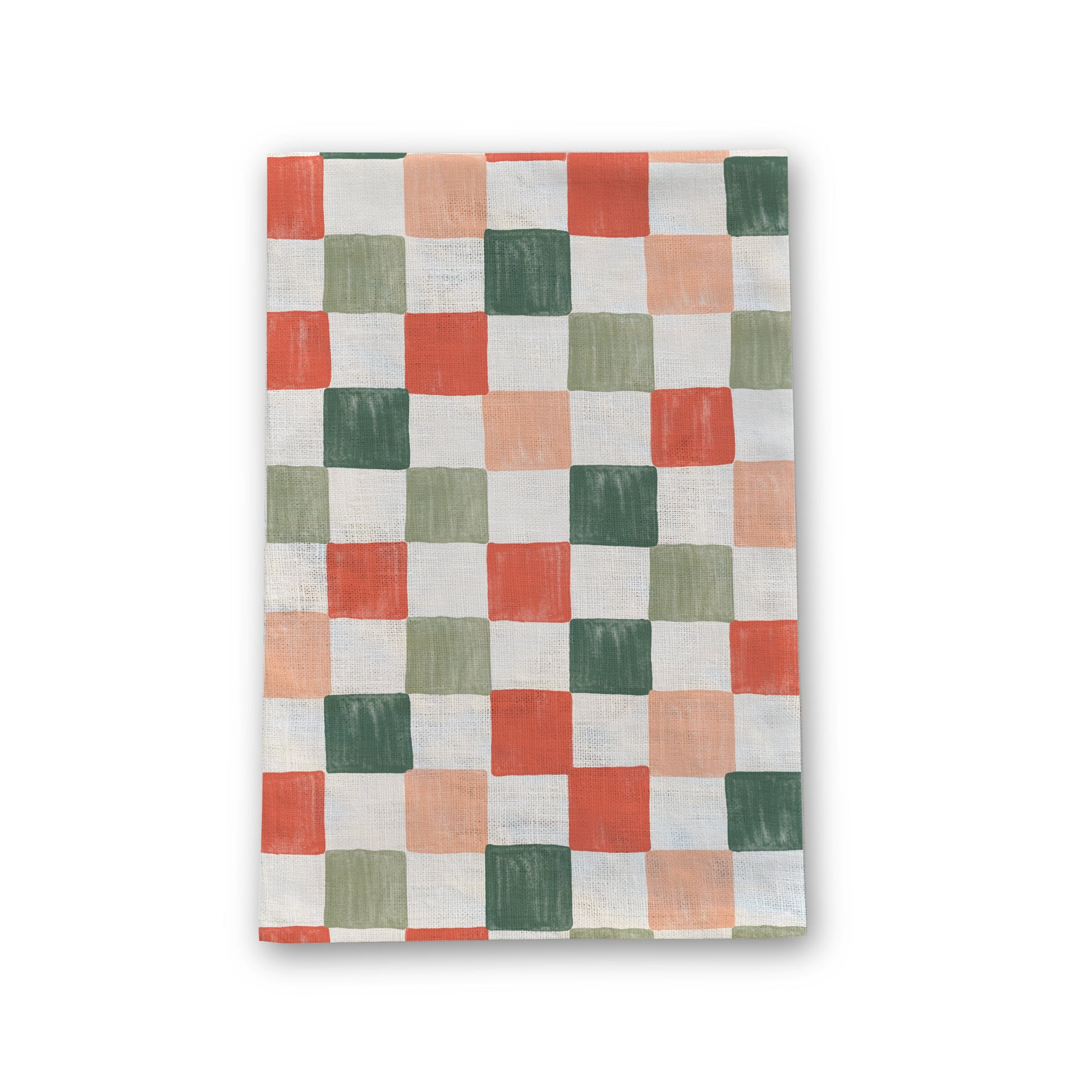 Holiday Checker Linen Tea Towel - Ramona & Ruth 