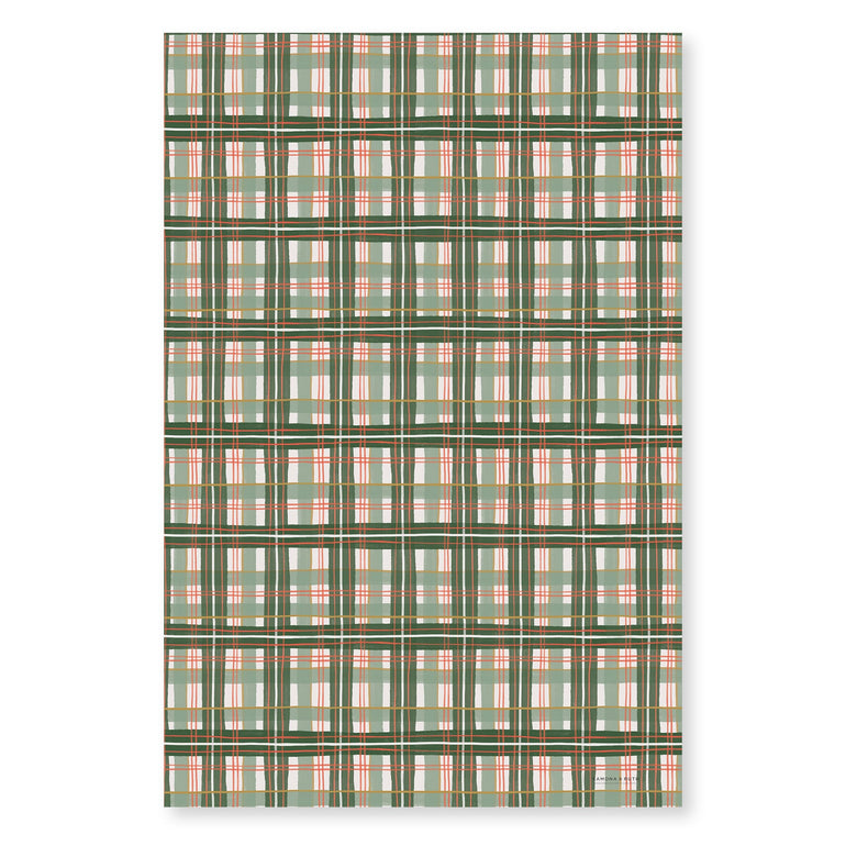 Holiday Plaid Gift Wrap Roll - Ramona & Ruth 