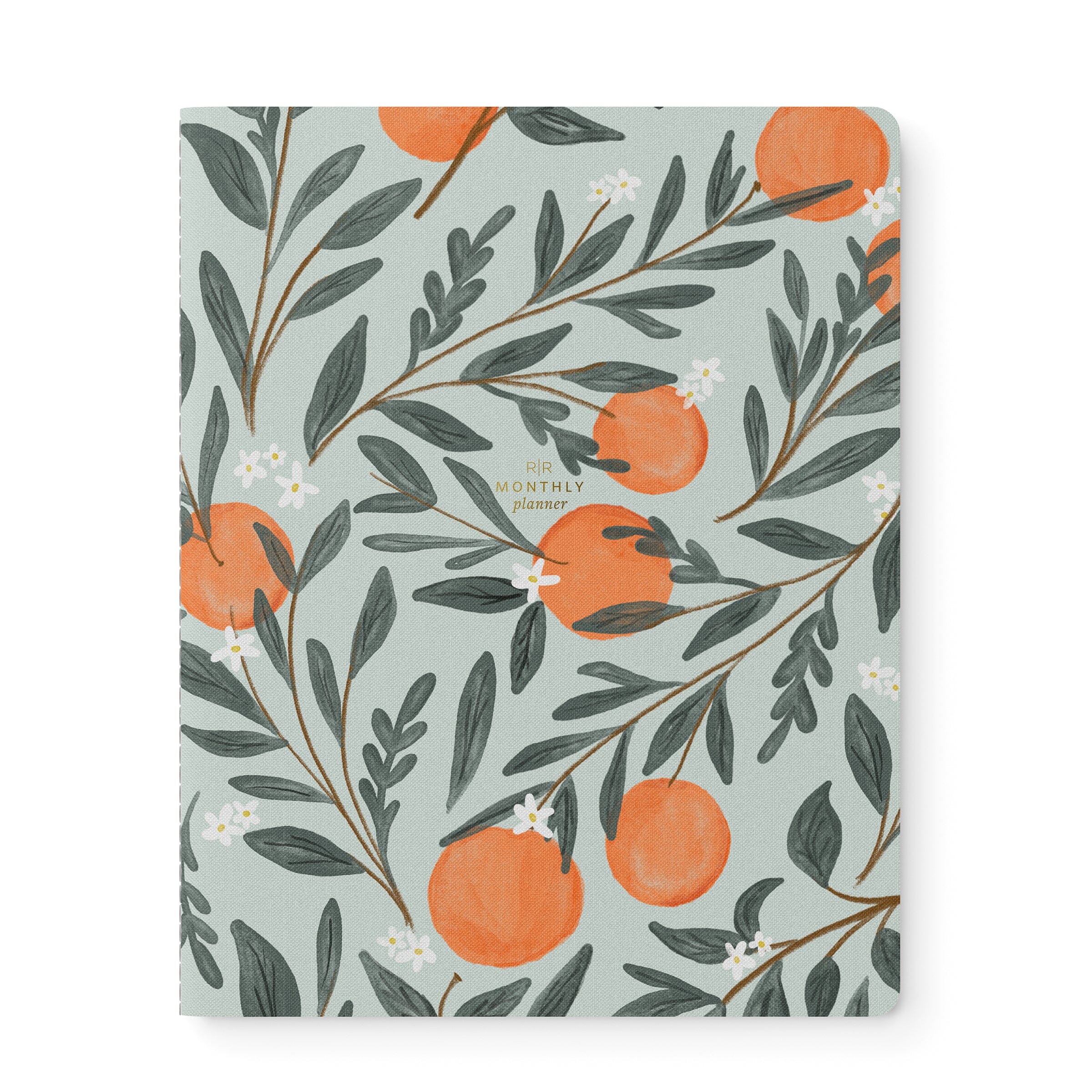 Orange Vine Stitched Monthly Planner - Ramona & Ruth 