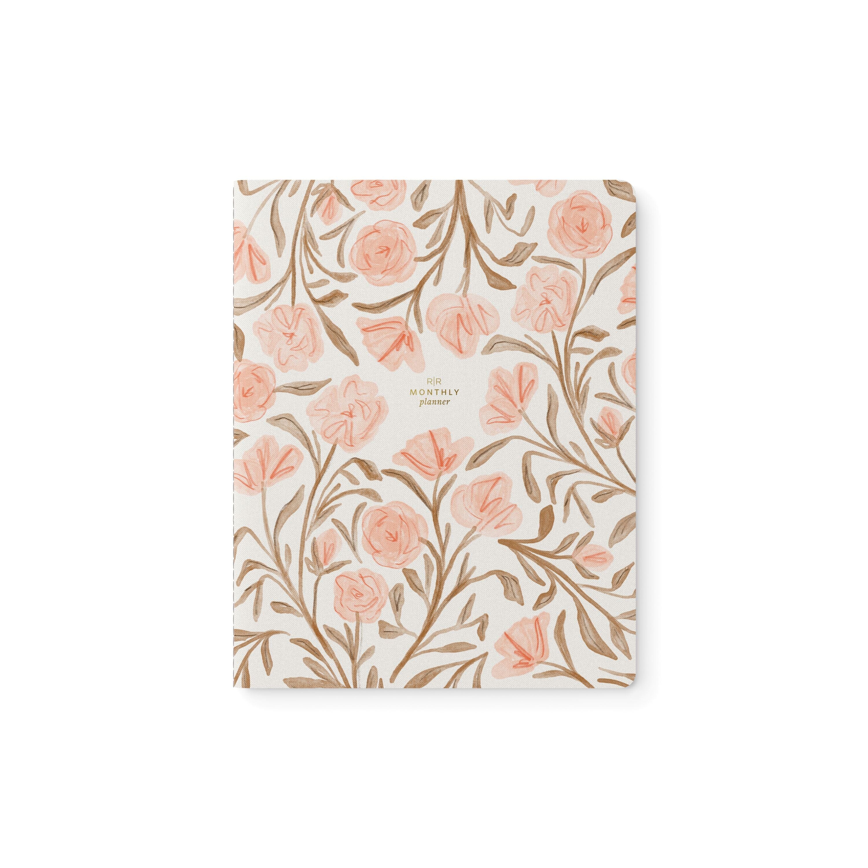 Pink Floral Stitched Monthly Planner - Ramona & Ruth 