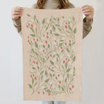 Strawberry Vines Linen Tea Towel - Ramona & Ruth 